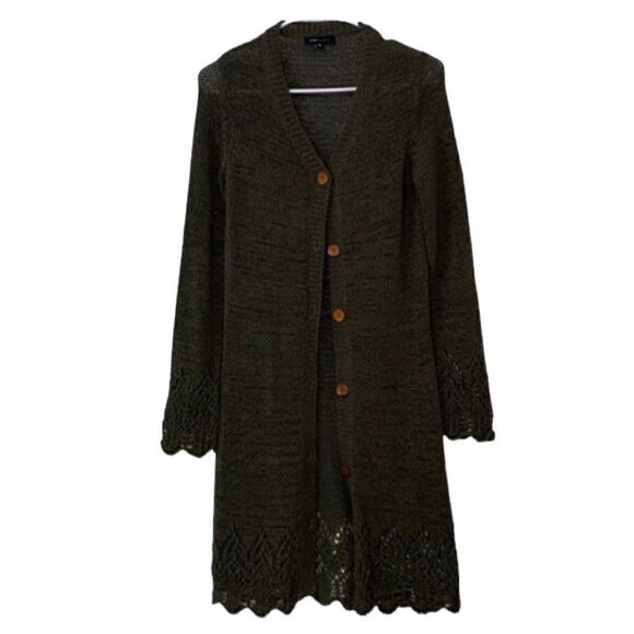Bcbg Olive Green Cardigan(Size Medium) - Picture 1 of 6